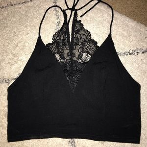 Free People Lace Crop Tank